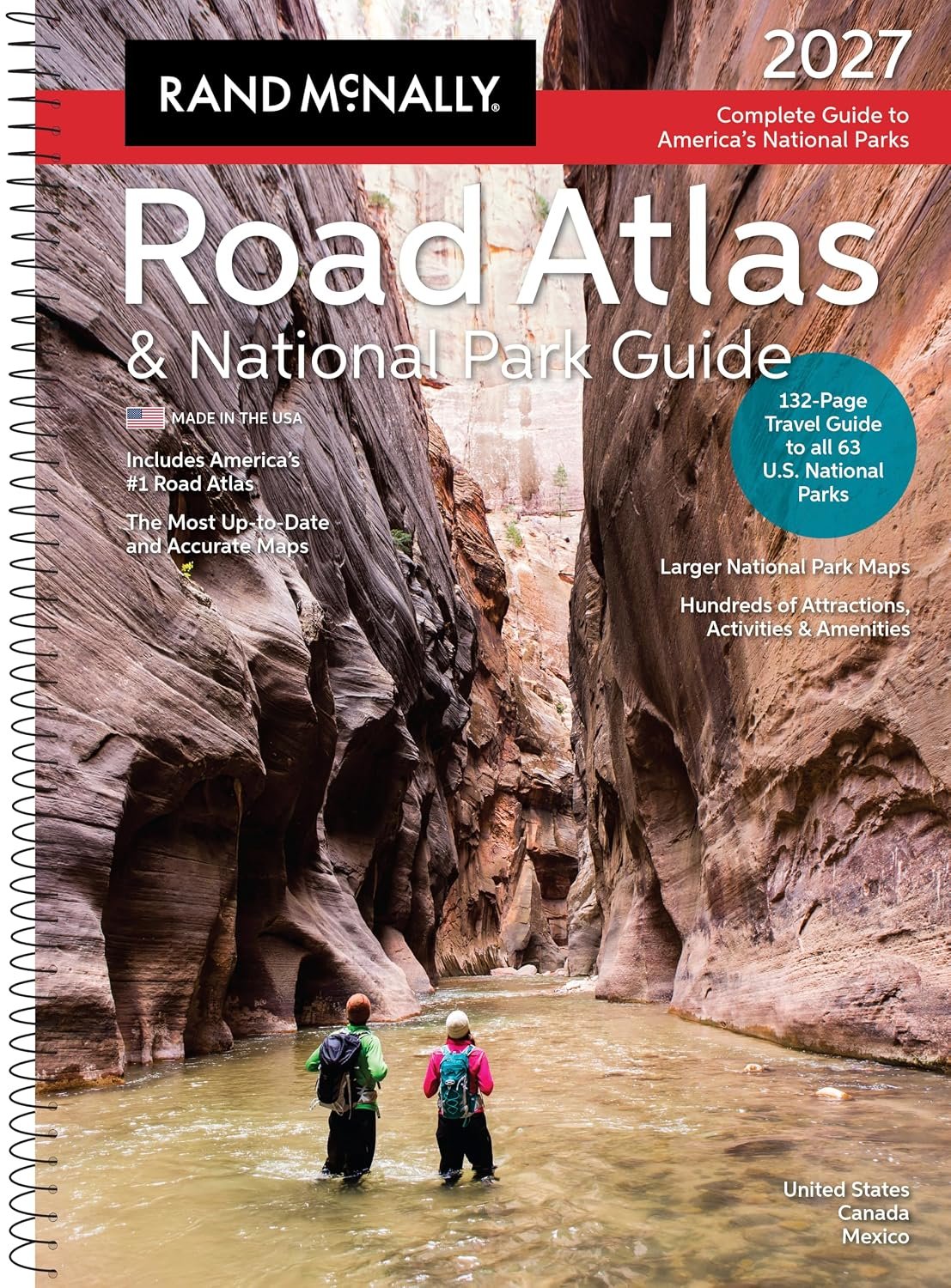 Cover of Rand McNally 2027 Road Atlas & National Park Guide
